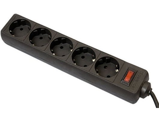 Сетевой фильтр Defender ES 5роз./5м черный (99486)